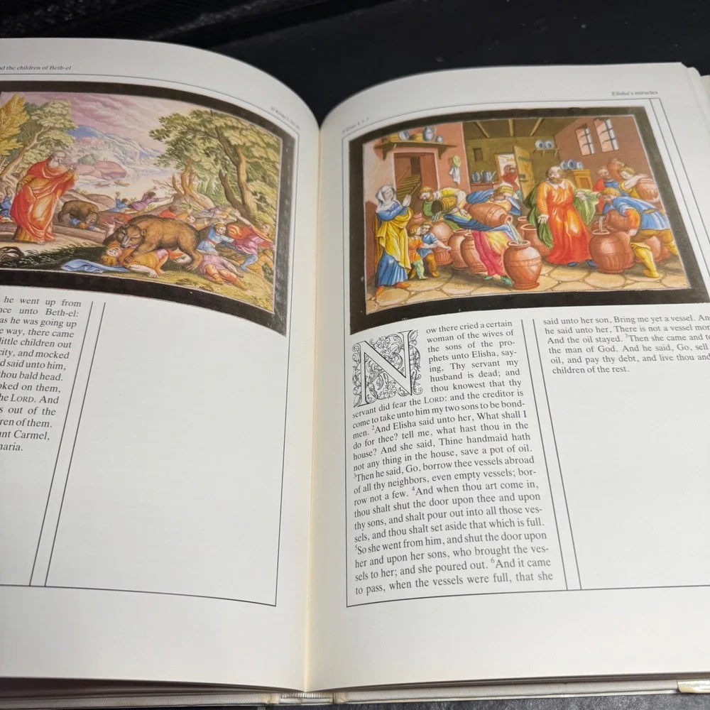 The Bible In Word and Art King James Version Matthäus Merian Illustrations 1988‎